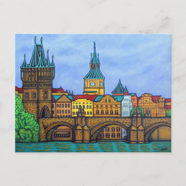 Couleurs de la carte postale de Prague par Lisa Lo (Devant)