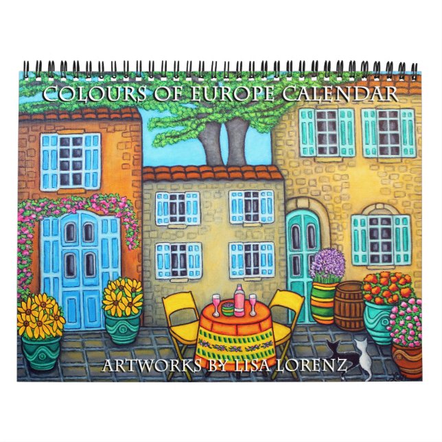 Couleurs de l'Europe Calendrier de 2 pages par Lis (Protection)