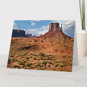 COULEURS DE MONUMENT VALLEY Jumbo Carte de voeux
