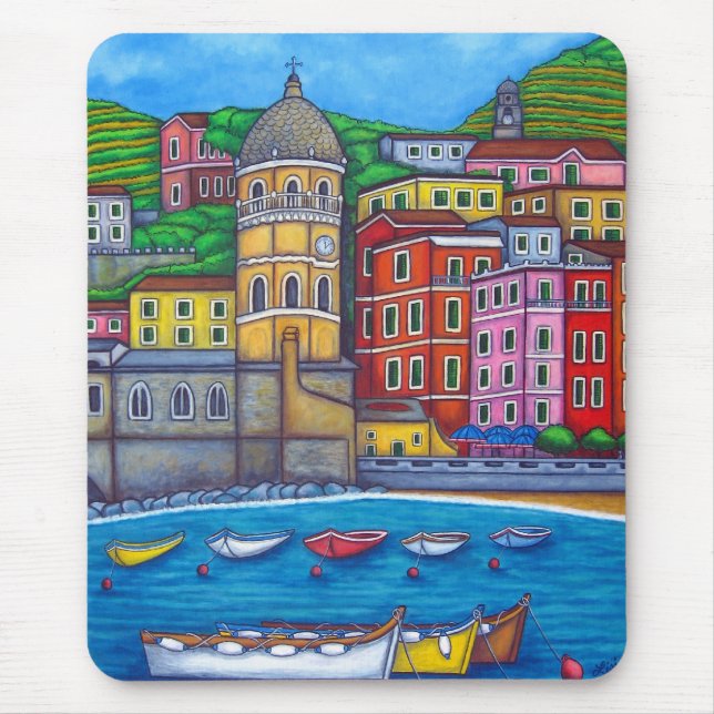 Couleurs de tapis de souris de Vernazza (Devant)