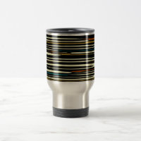 Couleurs de terre Stripey> Mugs de voyage