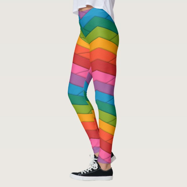 Couleurs des Leggings arrachés arc-en-ciel (Gauche)