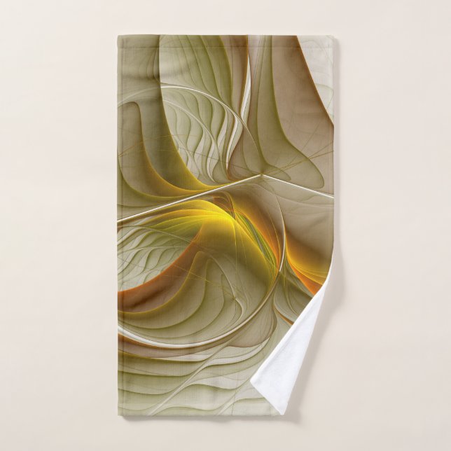 Couleurs des métaux précieux, art fractal Abstrait (Serviette à main)