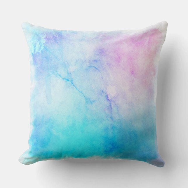 Couleurs douces modernes Coussin Motif Abstrait (Recto)