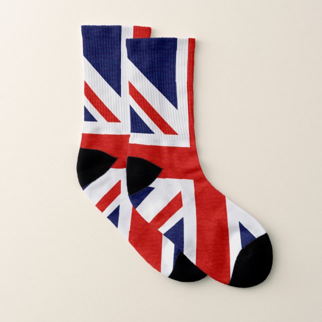 Couleurs du drapeau britannique Chaussettes imprim (Paire)
