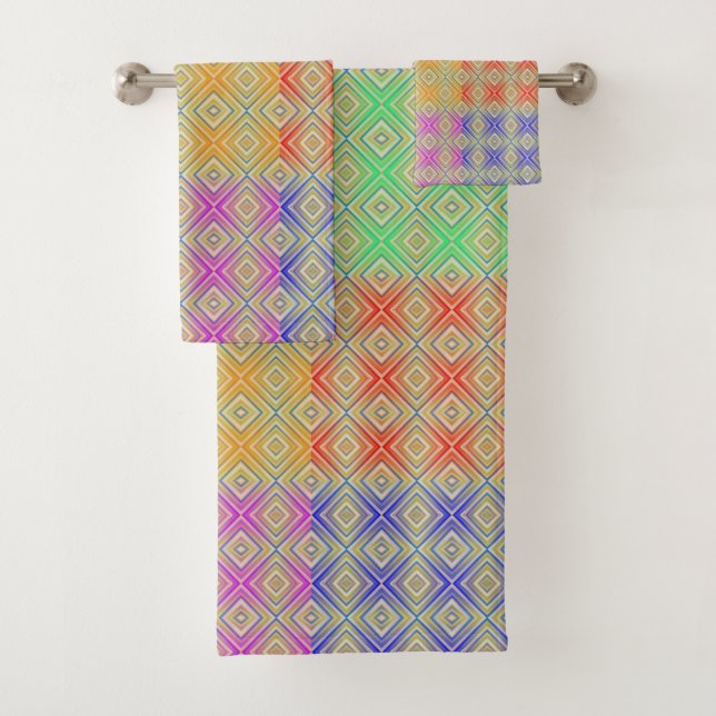Couleurs Du Motif Diamant Alternative Rainbow (En situation)