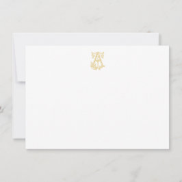 COULEURS ÉDITABLES AJ Monogram JA Monogram Cartes