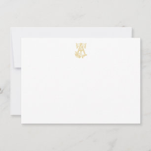 COULEURS ÉDITABLES AJ Monogram JA Monogram Cartes