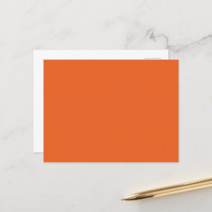 Couleurs éffrayantes - Carte postale orange profon