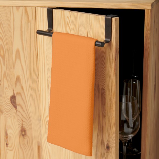Couleurs éffrayantes - Serviette de cuisine orange (Pliage en tiers)