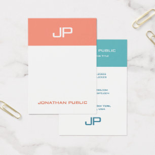 Couleurs élégantes Modèle Monogramme moderne sur m