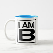 Je suis B café tasse avec Citation à l'envers. 2 t