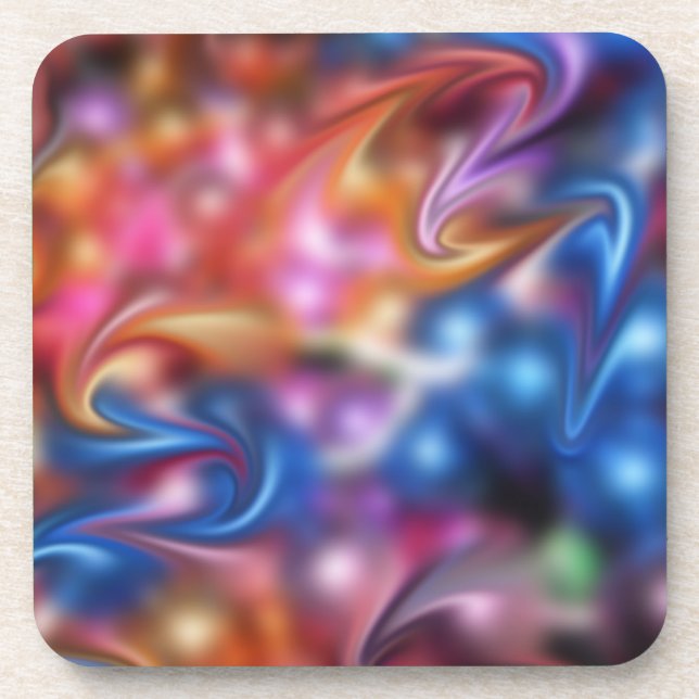 Couleurs liquides Ensemble de Dessous de verre de  (Devant)