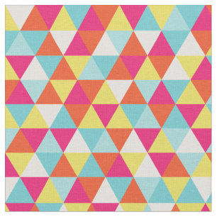 Couleurs lumineuses modernes géométriques   Tissu