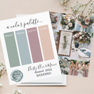Couleurs Mariages bleu bleu foncéFeuille de papier