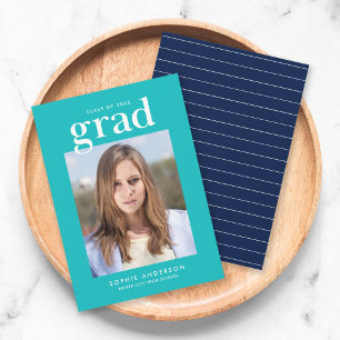 Couleurs modifiables Serif Photo Grad Faire-part