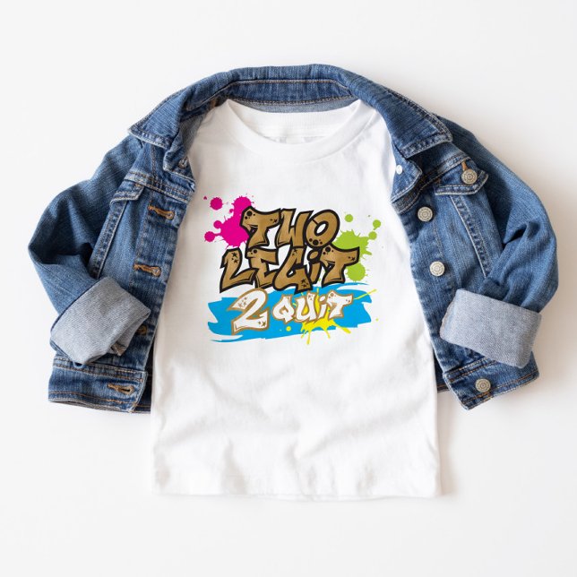 Couleurs néon Deux Legit 2 Quit Toddler T-shirt (Créateur téléchargé)