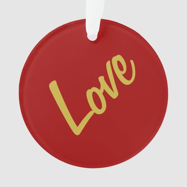 Couleurs Or Rouge Écarlate Amour Mariage Calligrap (devant)