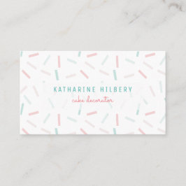 Couleurs pastel arrosent le Carte de visite blanc