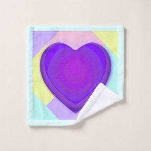 Couleurs pastel & coeurs violets battre