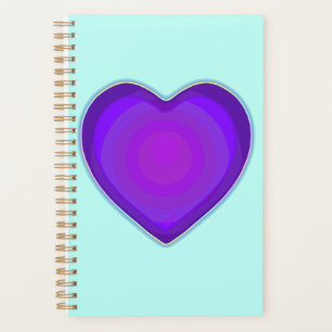 Couleurs pastel & coeurs violets battre
