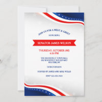 Couleurs patriotiques Invitations de collecte de f