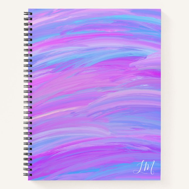 Couleurs peintes Carnet Spiral personnalisé (Devant)
