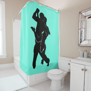 Couleurs Personnalisées Douche Rideau Couple Danse