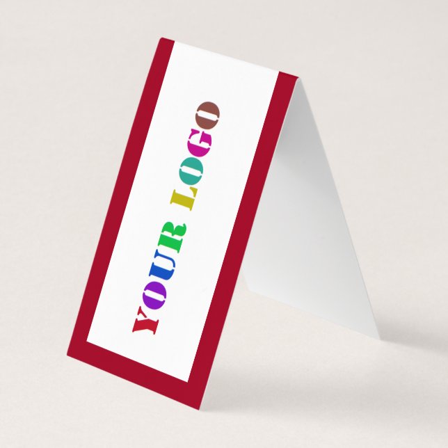 Couleurs personnalisées du Carte de visite du logo (Dos)