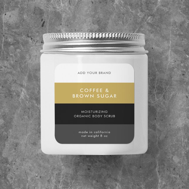 Couleurs personnalisées Étiquette de produit Bloc  (Créateur téléchargé)