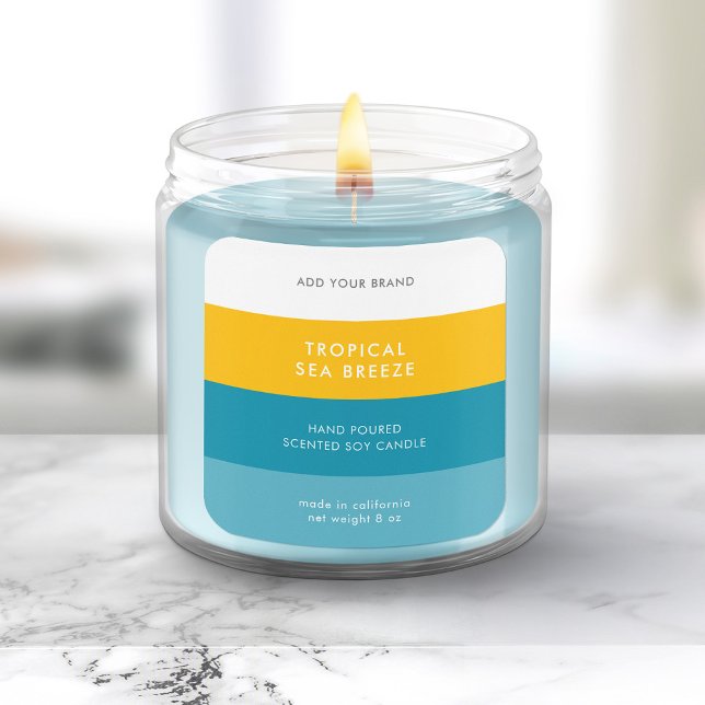 Couleurs personnalisées Étiquette de produit Bloc  (Créateur téléchargé)