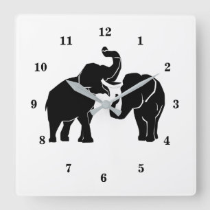 Couleurs personnalisées Horloge murale - Couple El
