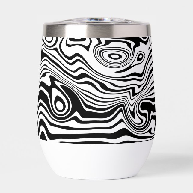 Couleurs personnalisées Motif Abstrait Black White (Avant)
