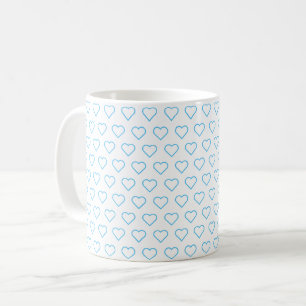 Couleurs personnalisées Mug de café avec Coeurs -