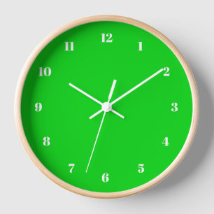 Couleurs personnalisées Numéros Police Mur Horloge