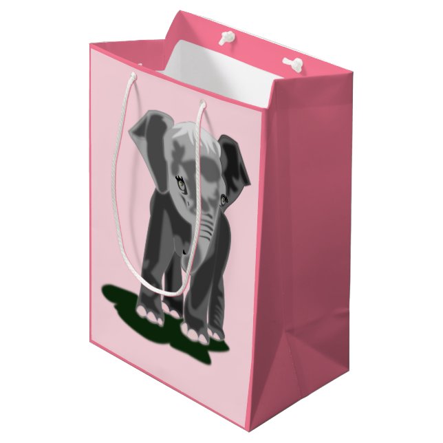 Couleurs personnalisées Sac cadeau Little Elephant (Devant Angle)