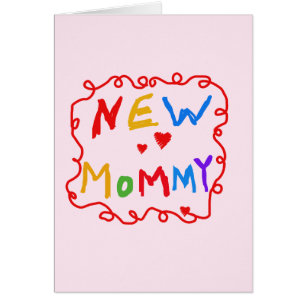 Couleurs primaires Texte Nouveaux T-shirts maman