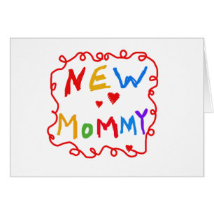 Couleurs primaires Texte Nouveaux T-shirts maman
