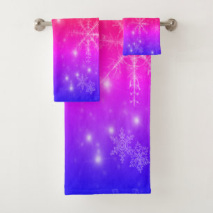 Couleurs rayées et gros seins de flocons de neige