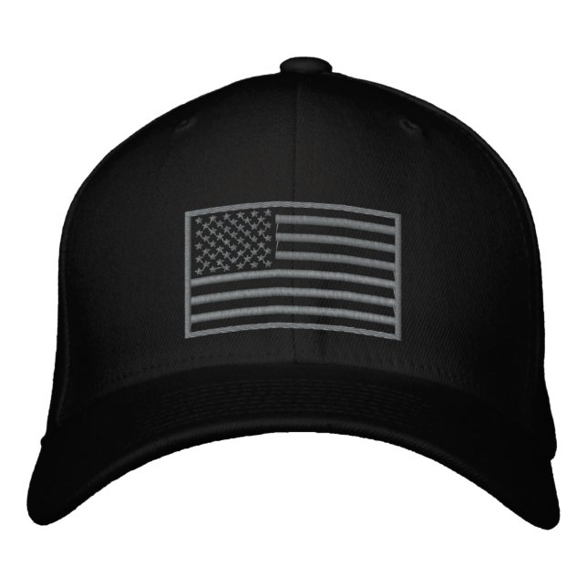Couleurs tamisées Drapeau américain Casquette brod (Devant)