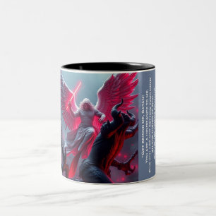 Couleurs Tasse 2 tons Saint Michel l'Archange terrassant Sa