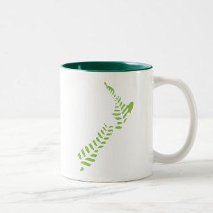 Couleurs Tasse à deux tons du NZ 2 de fougère