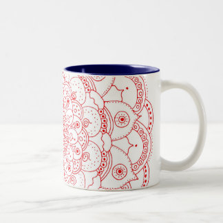 Couleurs Tasse heureuse du mandala 2