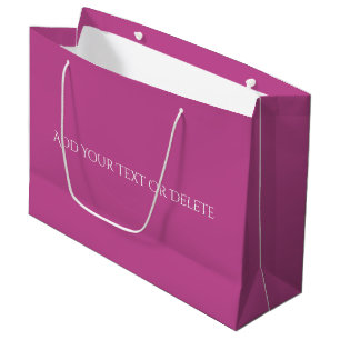 Couleurs tendance - Grand sac cadeau Berry Pink