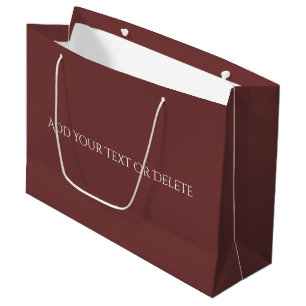 Couleurs tendance - Mahogany Brown Grand sac cadea
