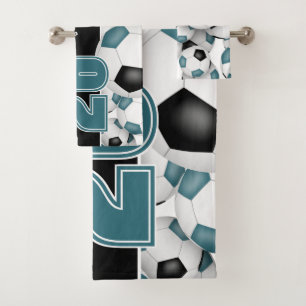 Couleurs turquoises de l'équipe noire Beaucoup de
