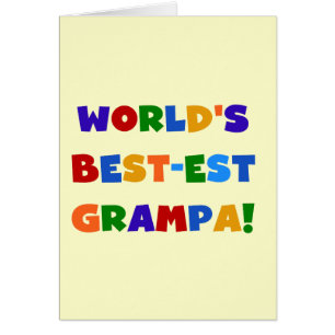 Couleurs vives les meilleurs cadeaux de Grampa au