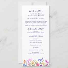 Couleurs vives Vivid Programme de mariage Fleur sa