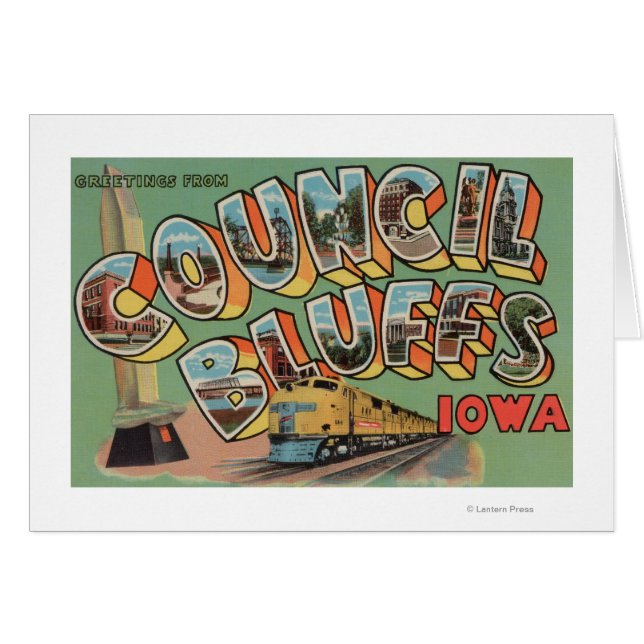 Council Bluffs, Iowa - Große Briefszenen (Vorderseite (Horizontal))