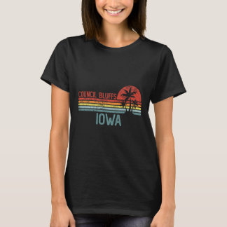 Council Bluffs Iowa Lustige Usa Stadt Trip Heimat  T-Shirt